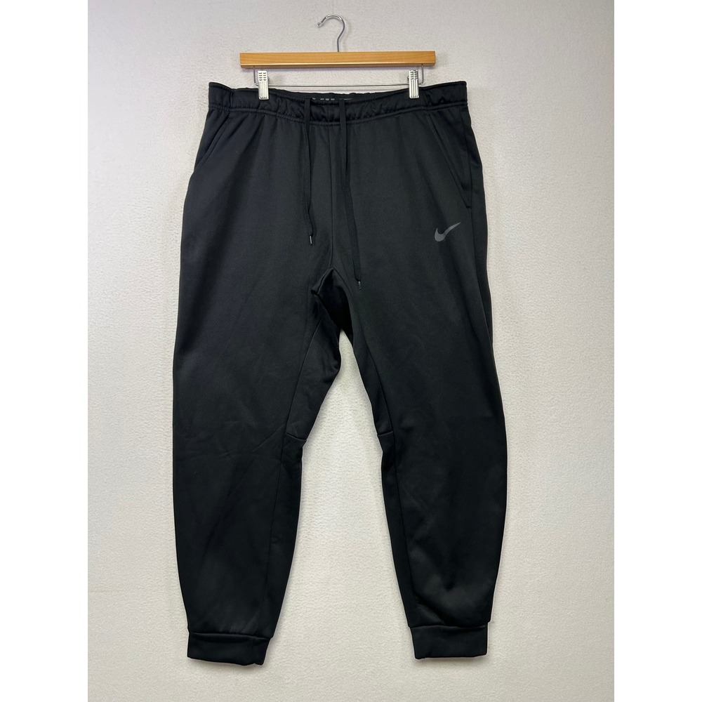 Athleisure Nike Mens XL Black Therma-FIT Tapered Training Jogger Pants